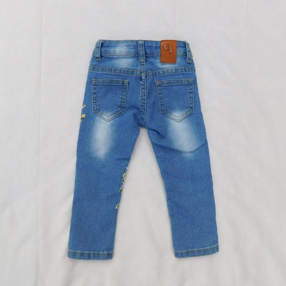 City Ink 2T Painted Adjustable-Waist Distressed Skinny Jeans - Picture 3 of 3